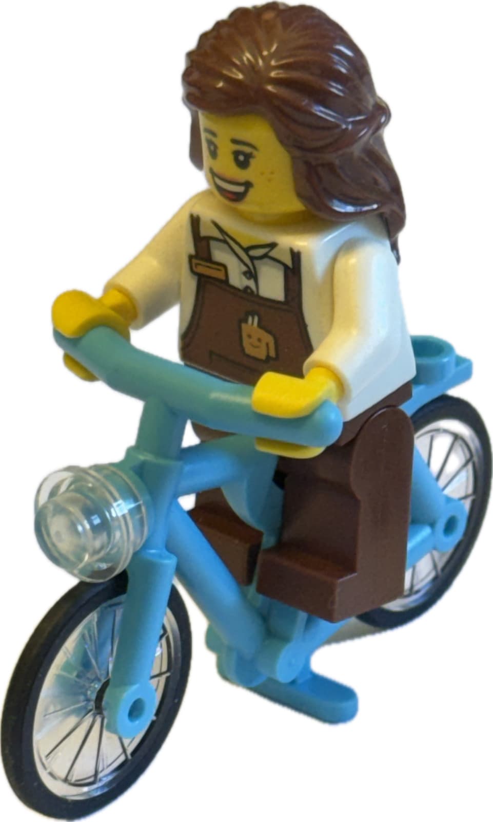 Listing photo for Lego MINIFIG LEGO FEMALE CYCLIST BIKE RIDER