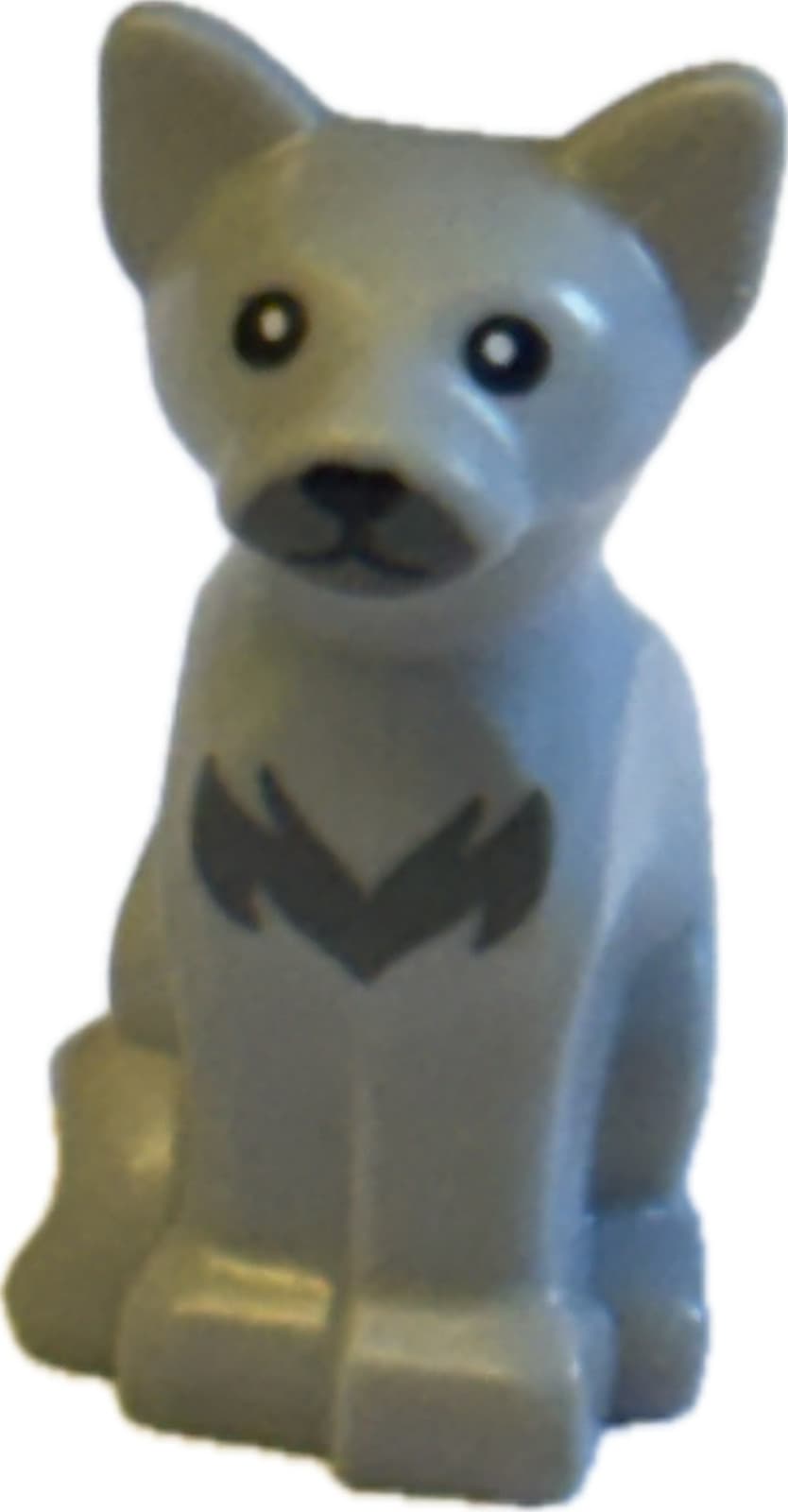 Listing photo for LEGO MINIFIGURE Lego Light Bluish Gray Cat Seated COMBINE POST SAVE MONEY 💵