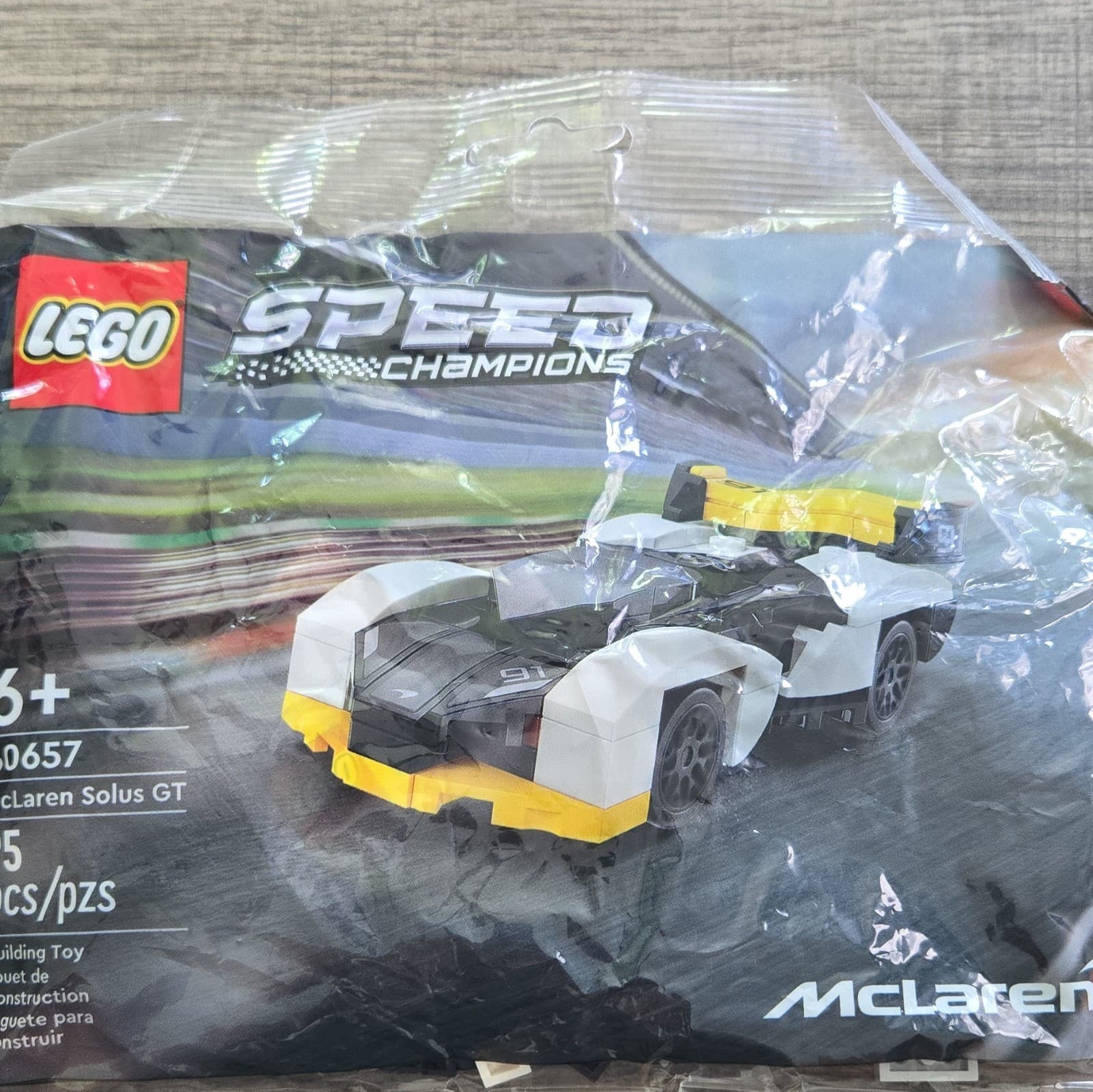 Listing photo for LEGO Speed Champions McLaren Solus GT 30657 Complete Set, 95pcs Polybag, 6+