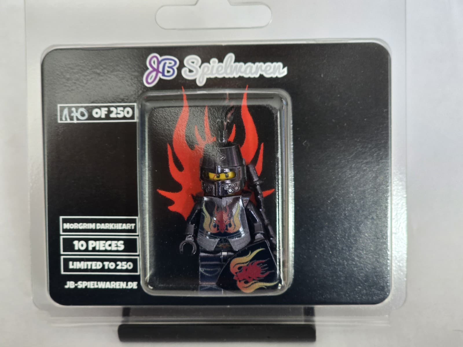 Listing photo for JB Toys Custom Minifigure Chrome Dark Morgrim Darkheart # /250 from Lego