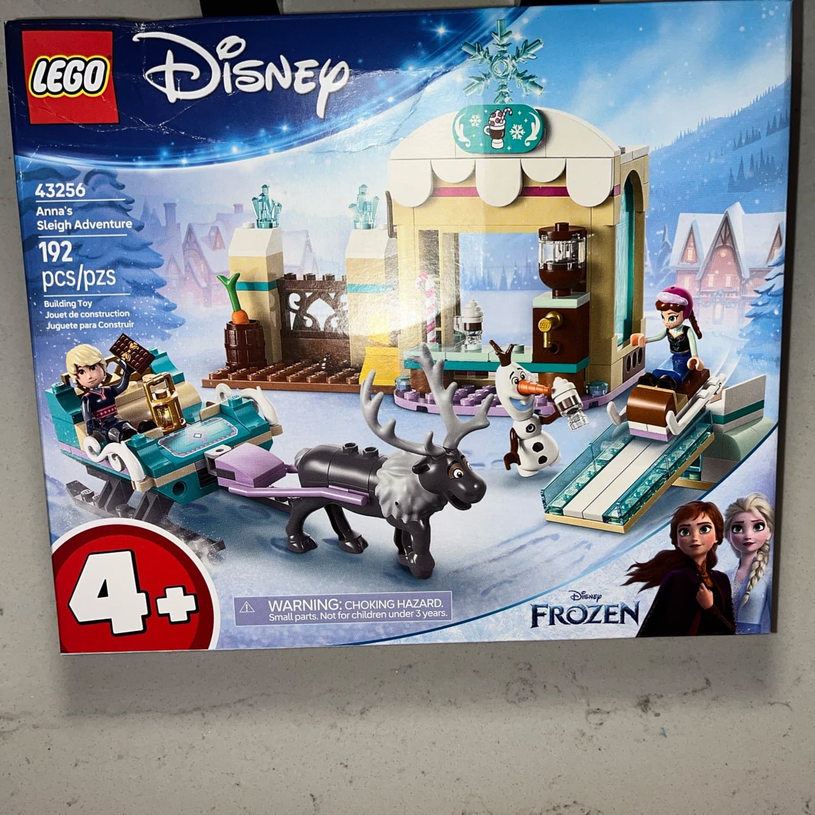 Listing photo for LEGO 43256 Disney Frozen Anna's Sleigh Adventure Building Toy Set 192 PCS New