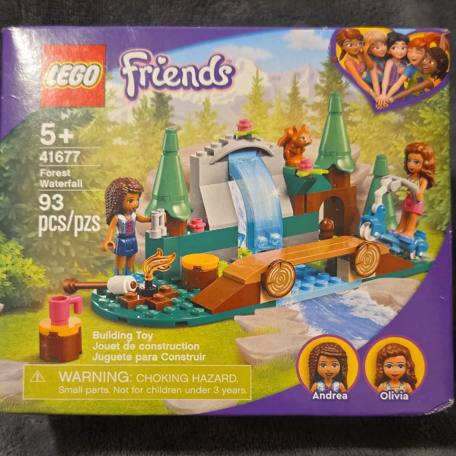 Listing photo for LEGO Friends 41677 Forest Waterfall Complete Set, 93pcs, Boxed, 5+