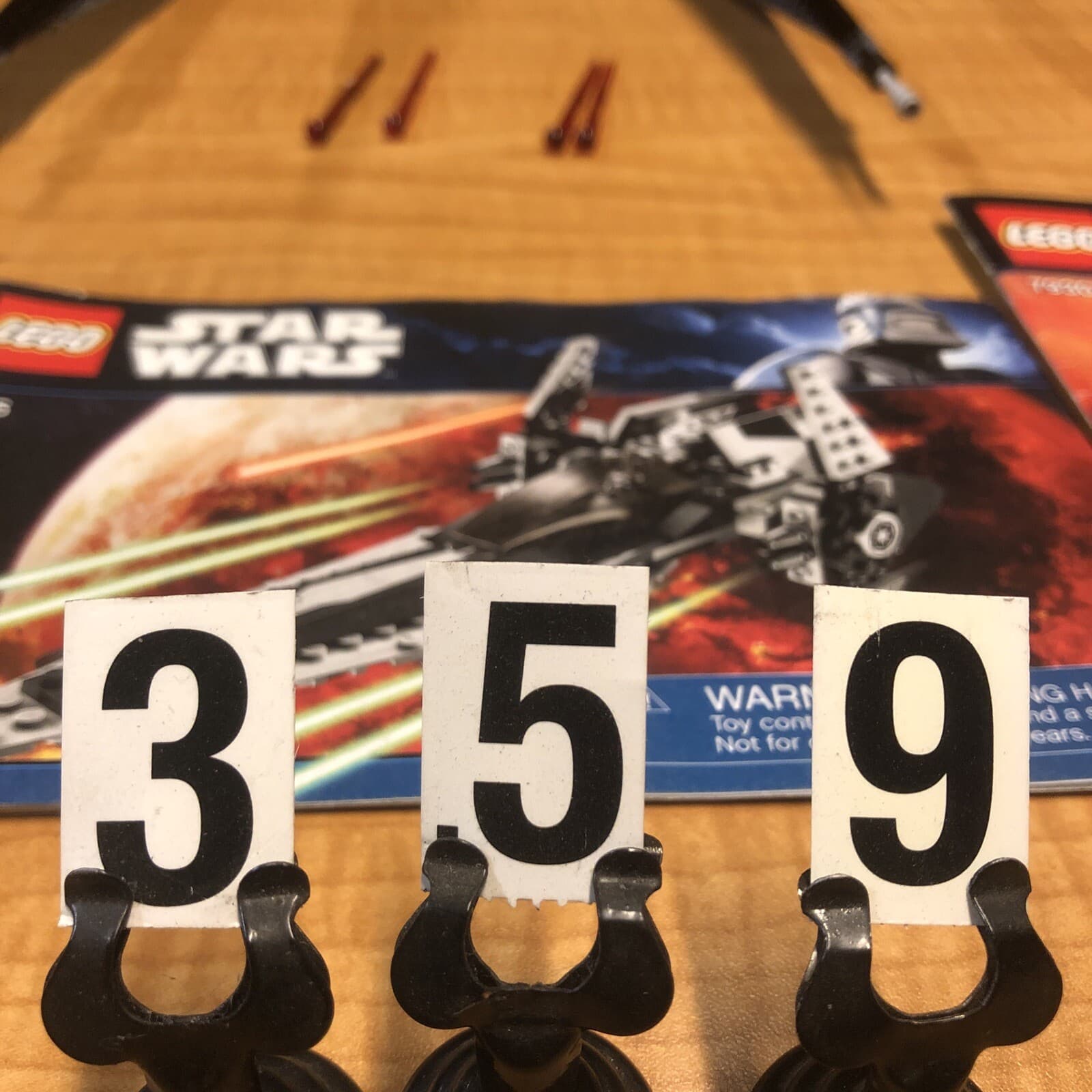 Listing photo for lego star wars lot , Tie Fighter. 75179,7930,8091,7915