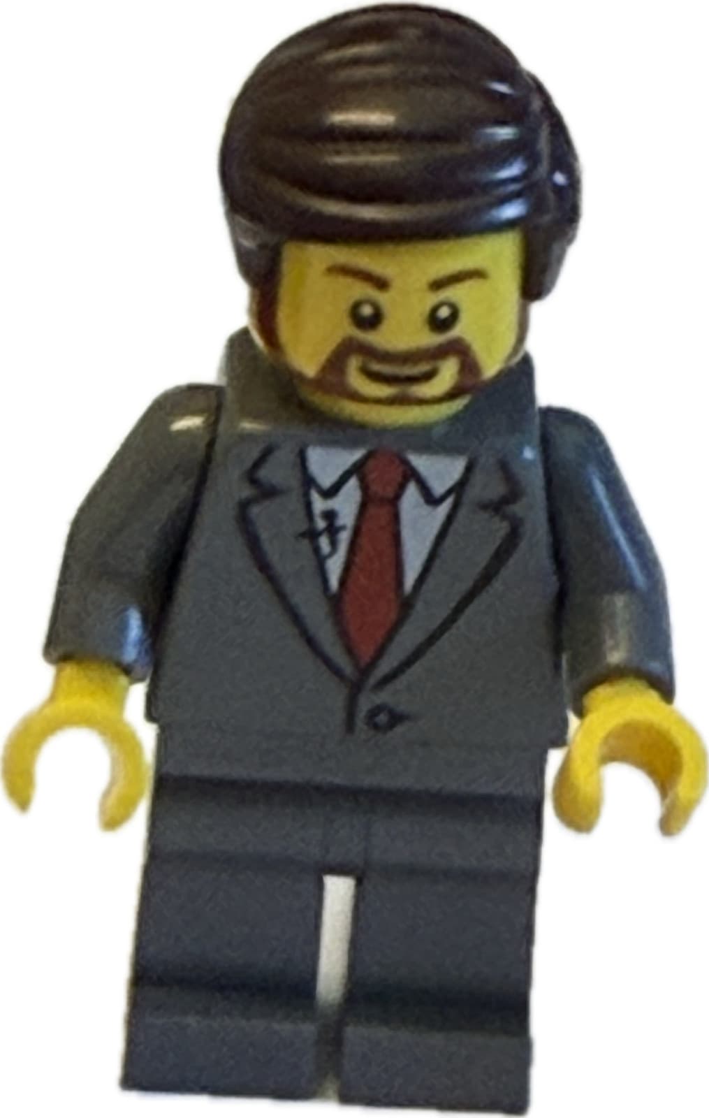 Listing photo for Lego MINIFIG LEGO Businessman with Gray Suit Minifigure