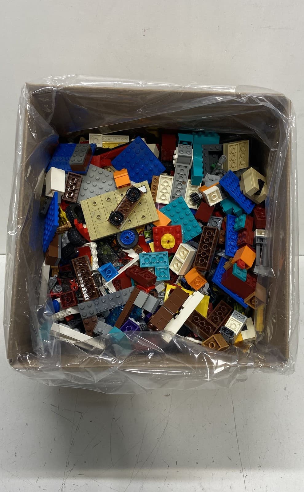Listing photo for LEGO Bulk Lot 8 Pounds Mixed Bricks Plates Wheels Specialized Parts Mixed Colors