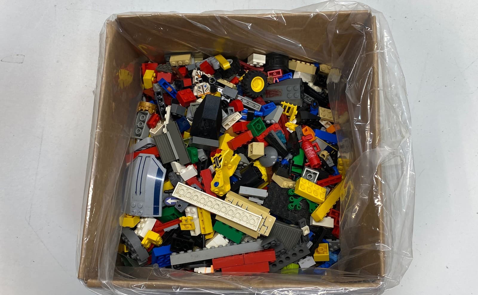 Listing photo for LEGO Bulk Bricks Parts Pieces Lot Mixed Colors & Shapes Approximately 8 lbs