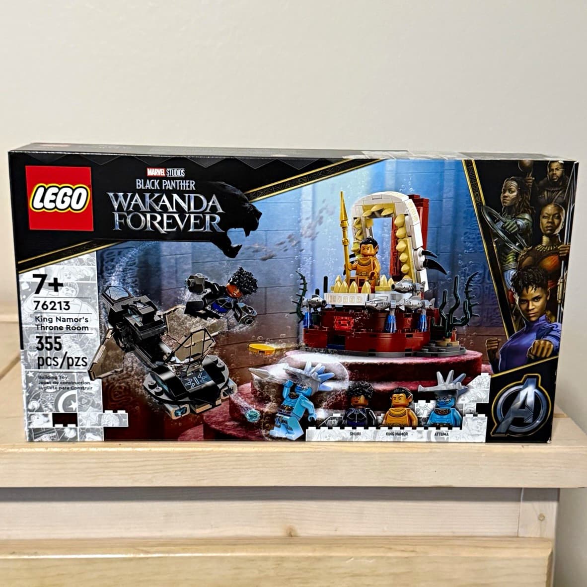 Listing photo for LEGO Marvel 76213 King Namor's Throne Room Wakanda Forever - NEW SEALED