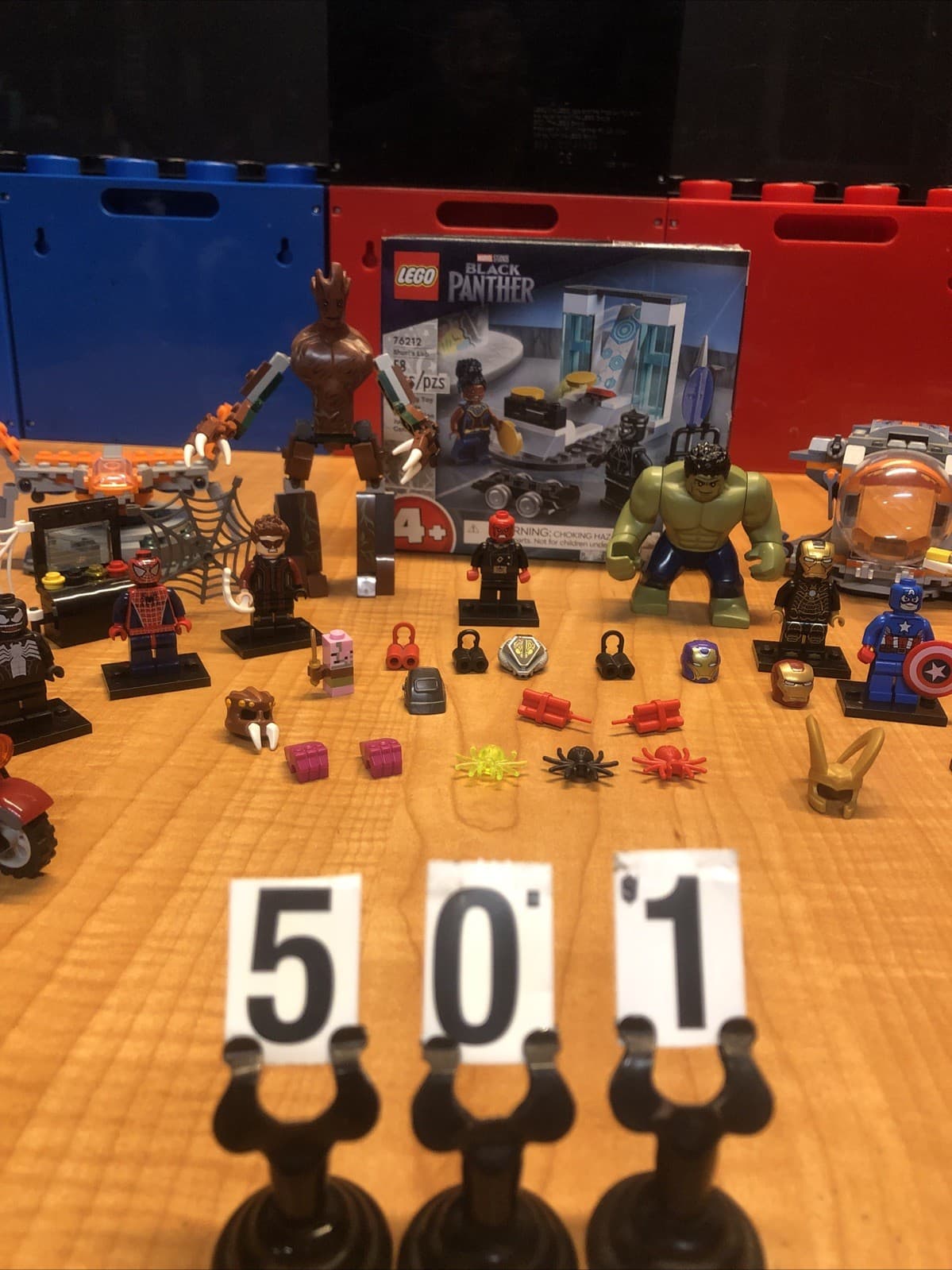 Listing photo for lego marvel super heroes minifigures lot