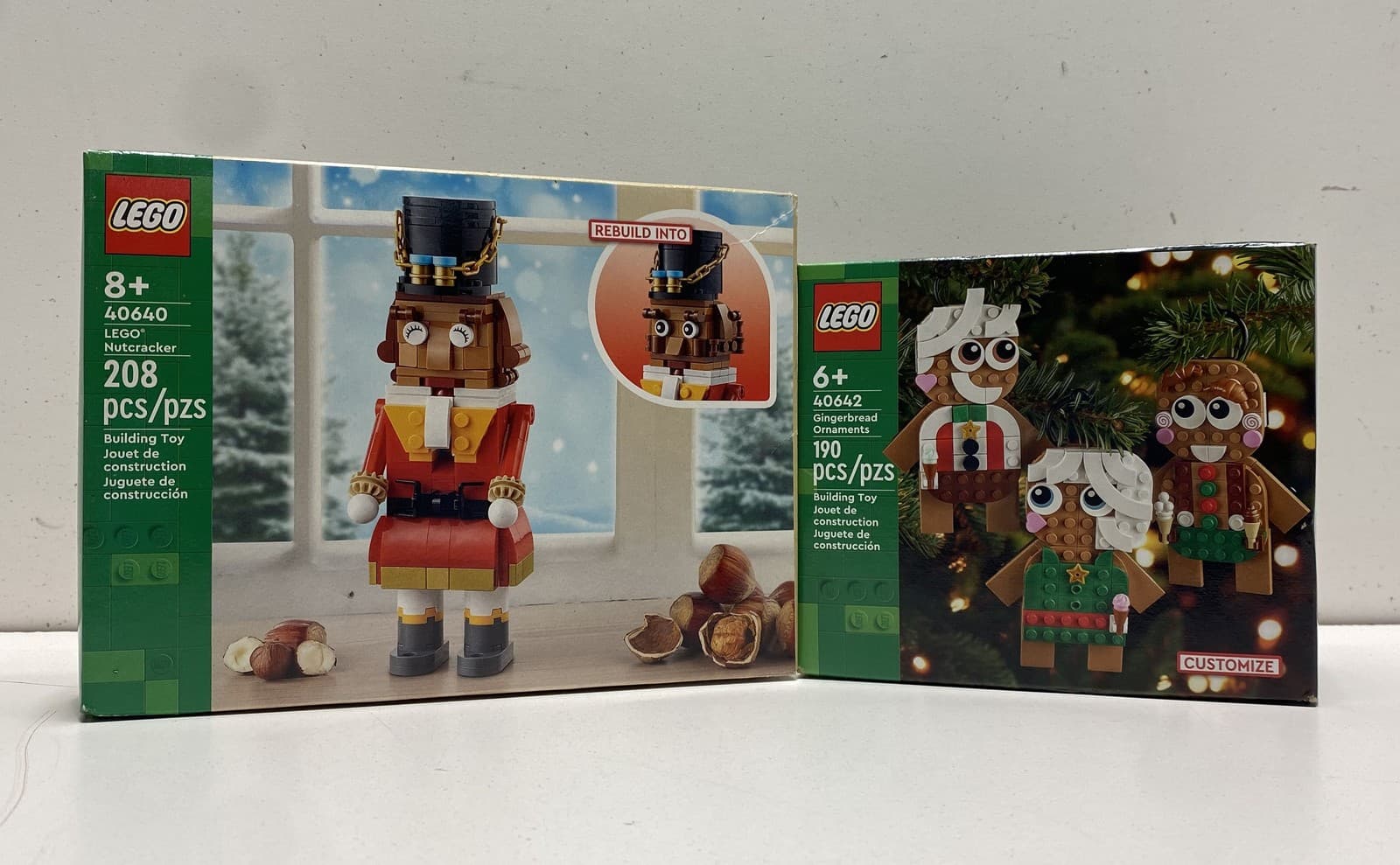 Listing photo for LEGO Holiday Building Set Lot Nutcracker 40640 & Gingerbread 40642 New 2 Pcs