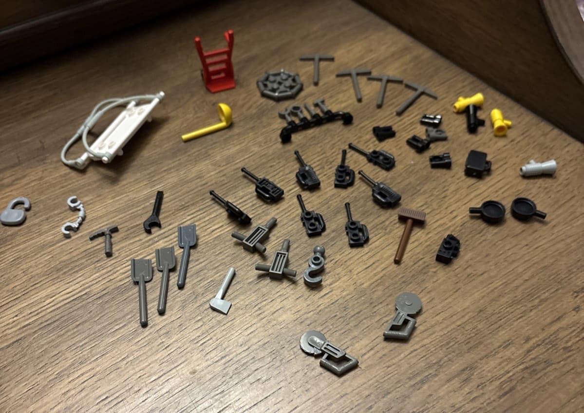 Listing photo for Large Lot of Lego Tools/Equipment