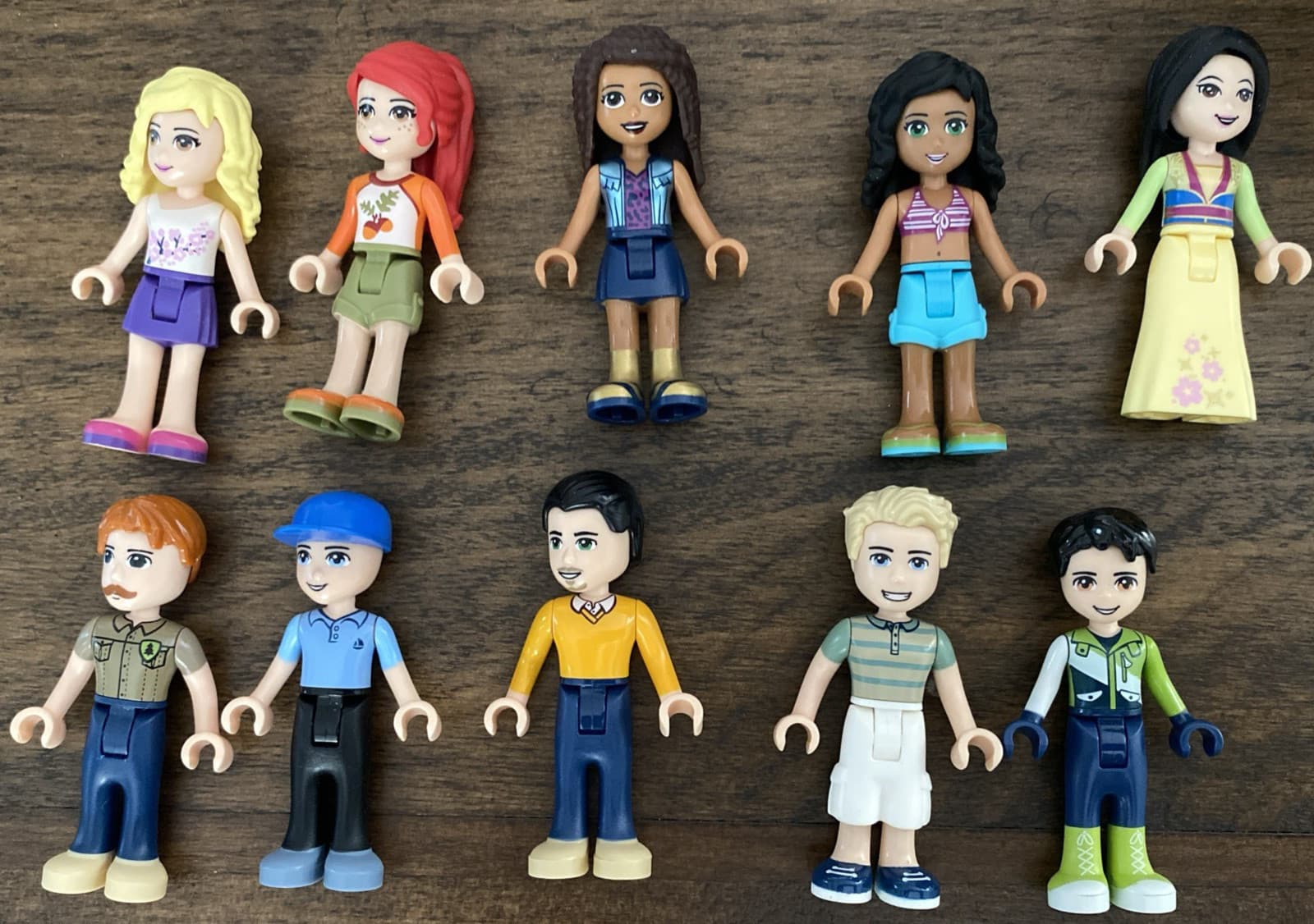 Listing photo for Genuine LEGO Lot of 10 Friends Mini Dolls Assorted Mini-Figures Bundle