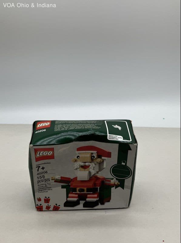 Listing photo for LEGO 40206 Santa Holiday Building Set 155 Pcs 2016 Sealed Damaged Box