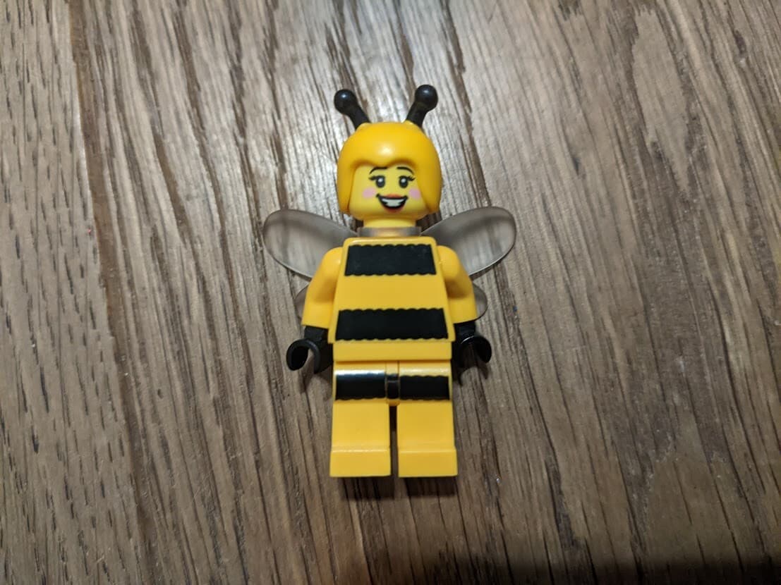 Listing photo for Lego Minifigure Bumblebee Girl, Series 10 - VERY RARE, VALUABLE