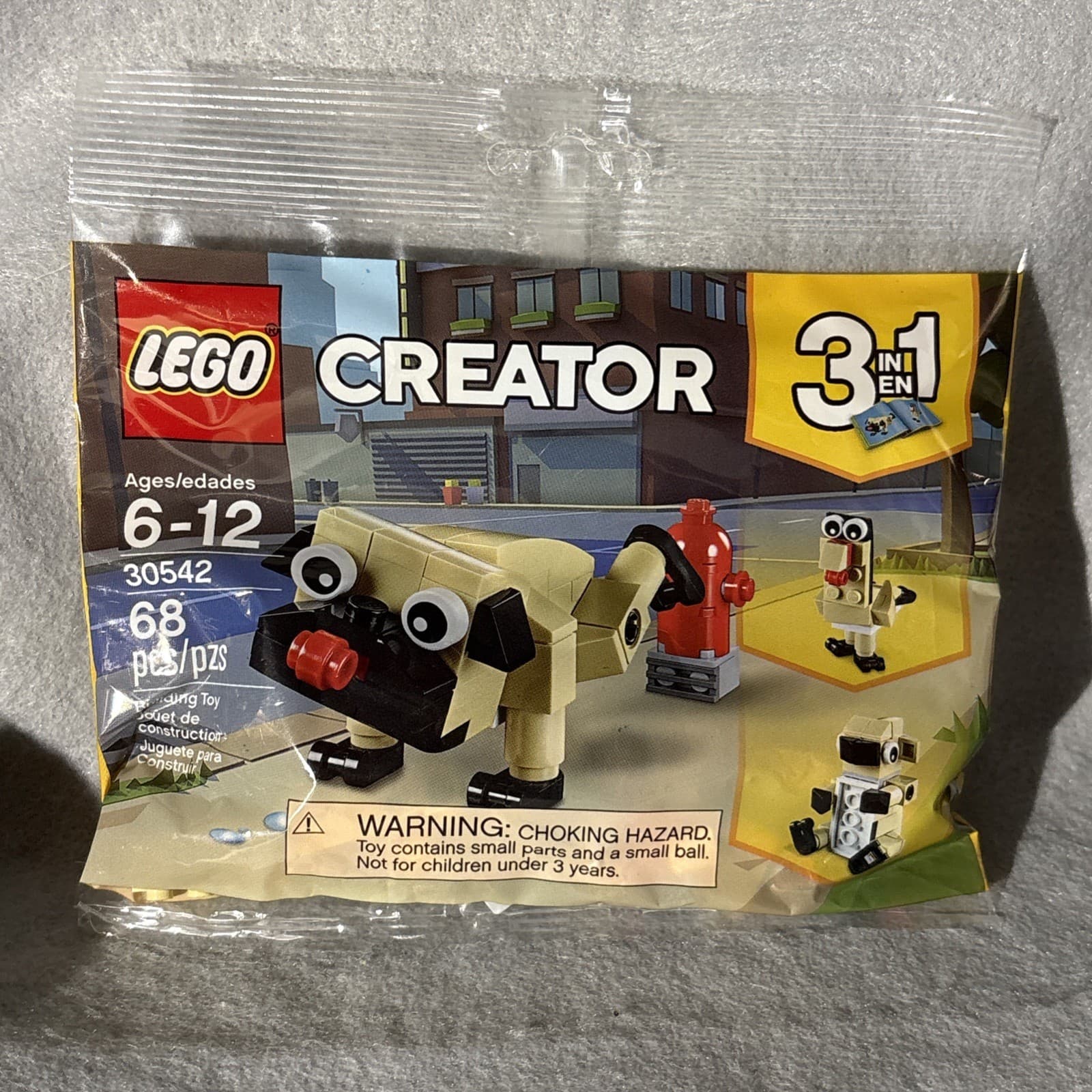 Listing photo for LEGO CREATOR: Cute Pug (30542) Can Rebuild To Koala Bear or Turkey