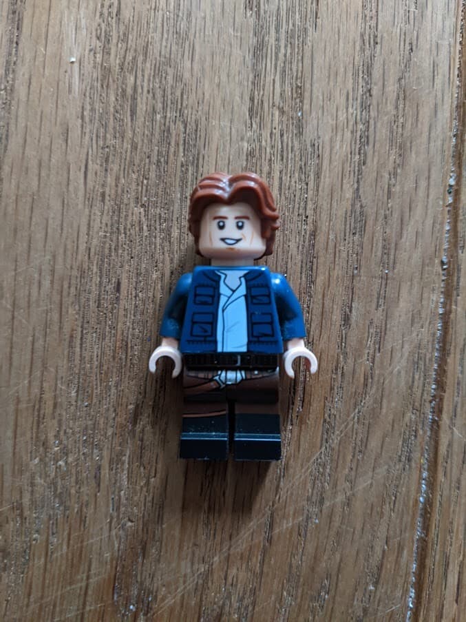 Listing photo for Lego Minifigure Han Solo - Dual Molded Legs - ULTRA RARE, HARD FIND