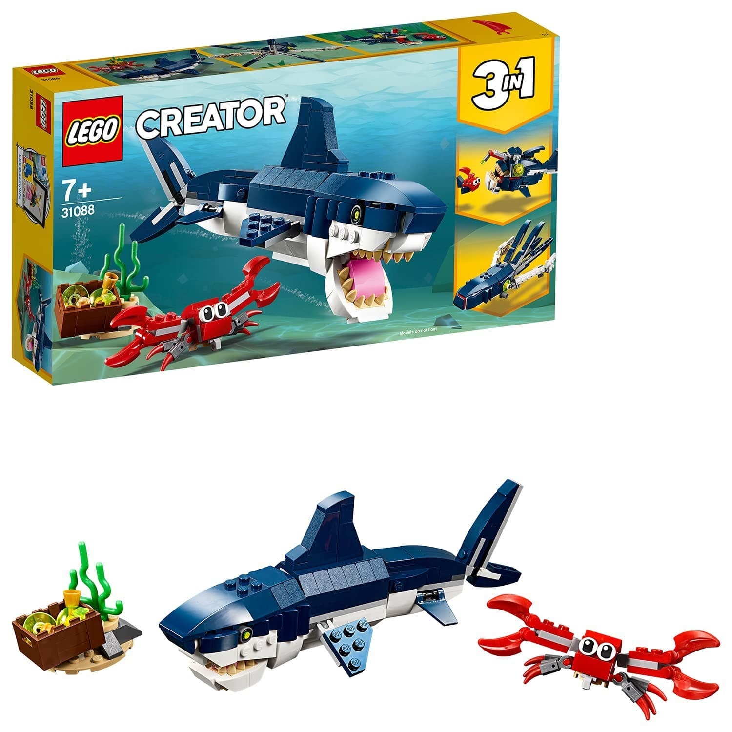 Listing photo for lego 31088 deep sea creatures used