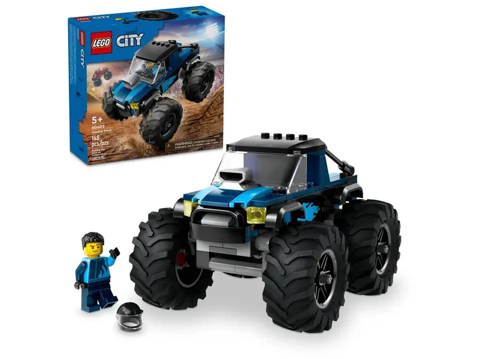 Listing photo for LEGO® City Blue Monster Truck #60402 - Brand New Sealed
