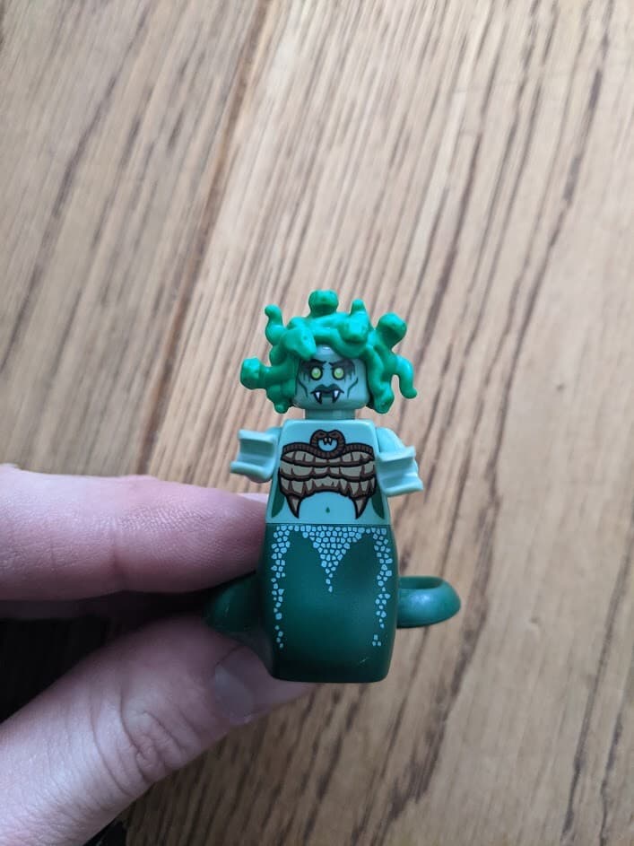 Listing photo for Lego Minifigure Medusa, Series 10 - New, VERY RARE, VALUABLE, HARD TO FIND