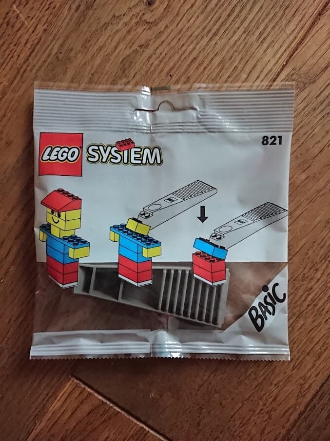 Listing photo for LEGO 821 Brick Separator, Gray- MISB, VERY RARE, VALUABLE (NEW,UNOPENED)