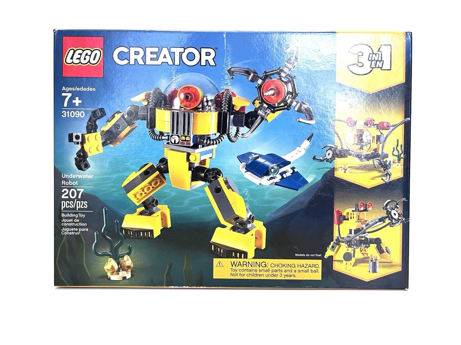 Listing photo for LEGO CREATOR 3 IN 1 UNDERWATER ROBOT 31090 NEW!
