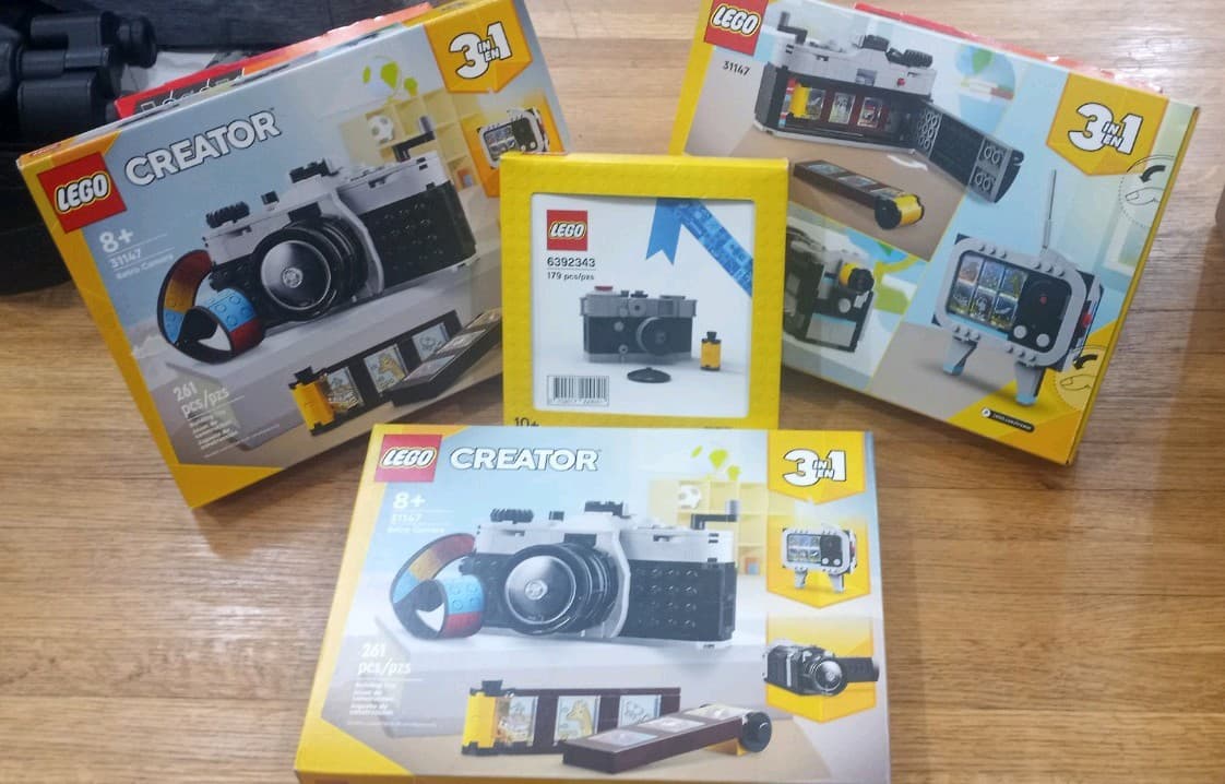 Listing photo for LEGO Retro Camera 31147 (x3) Creator 3 In 1, GWP Camera 6392343