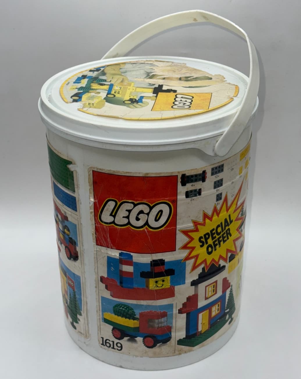 Listing photo for LEGO Basic Storage Container Set - 1619 - Vintage Lego, 1986 - AUSSIE STOCK